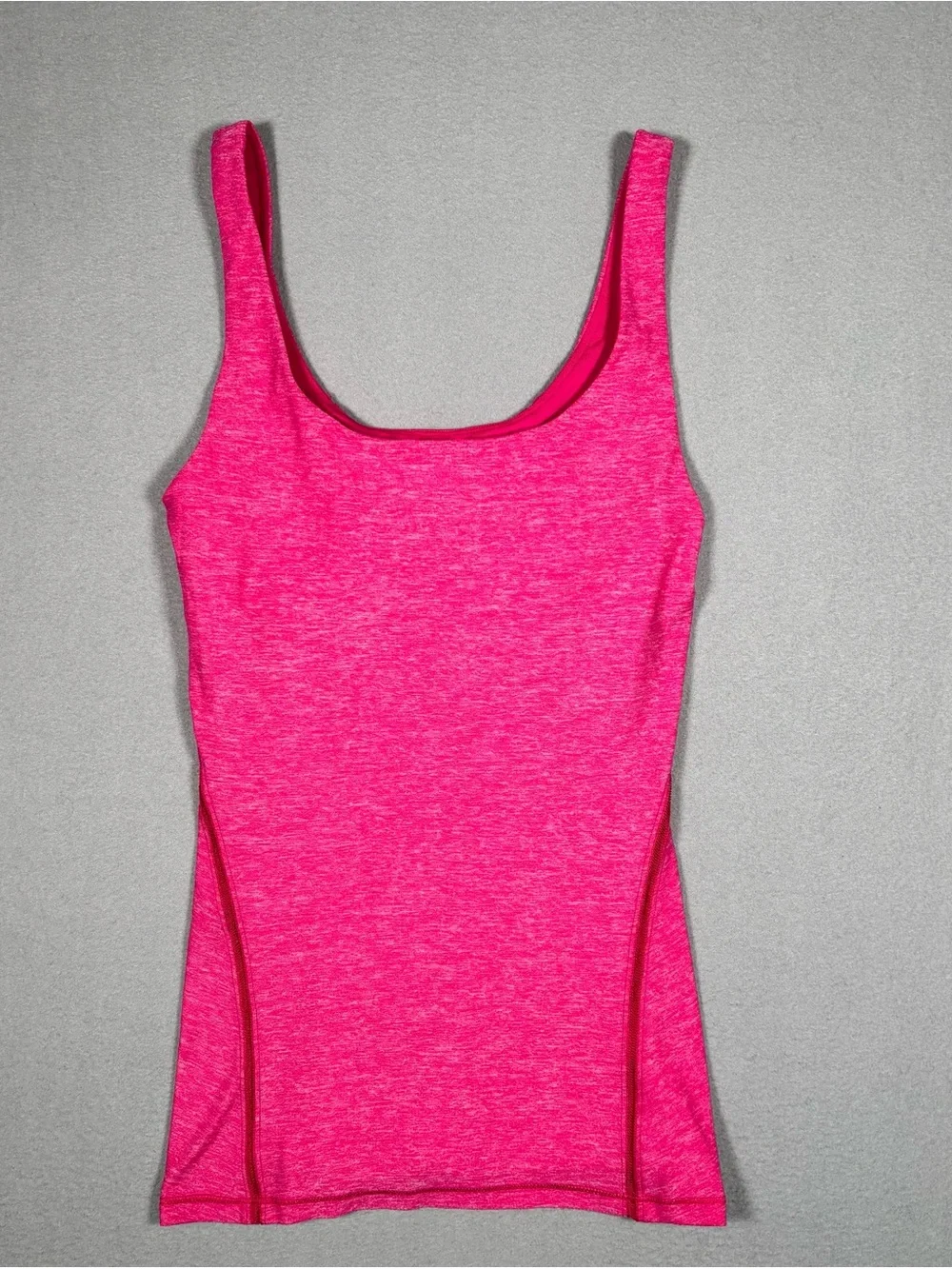 Lululemon Amala Tank Adjustable Built In Bra Women’s Size 6 Heathered Pink Yoga